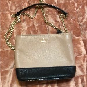 Kate Spade crossbody black and light pink leather